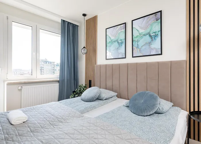 Apartment Blue Matcha Premium Okopowa Warsaw